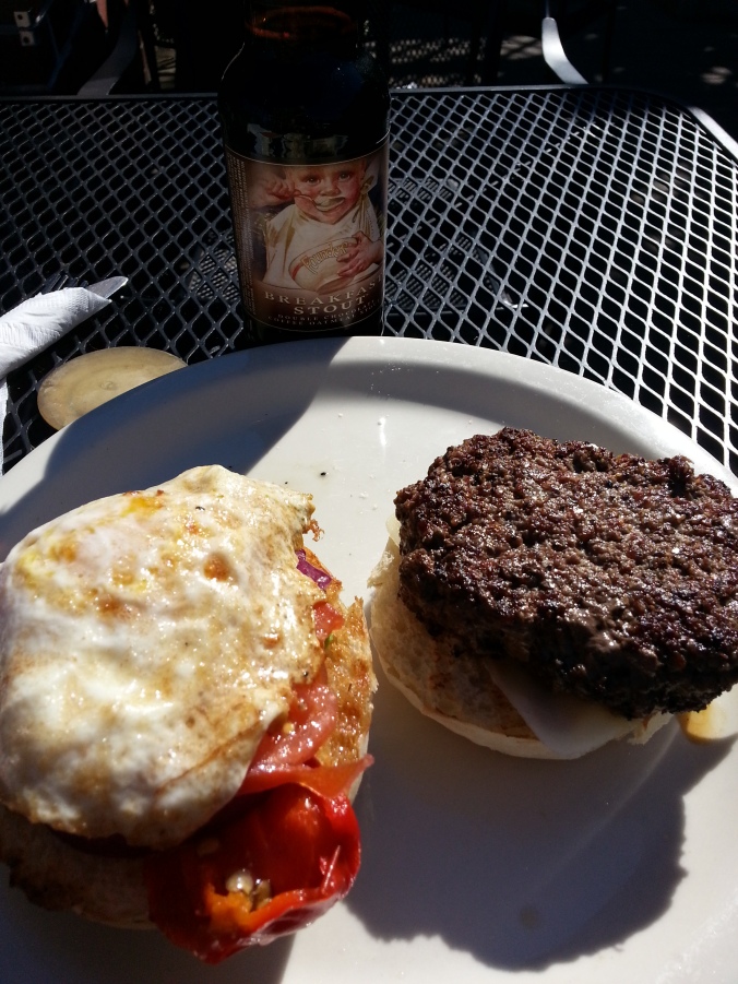 Burguer at the Saxapahaw General Store
