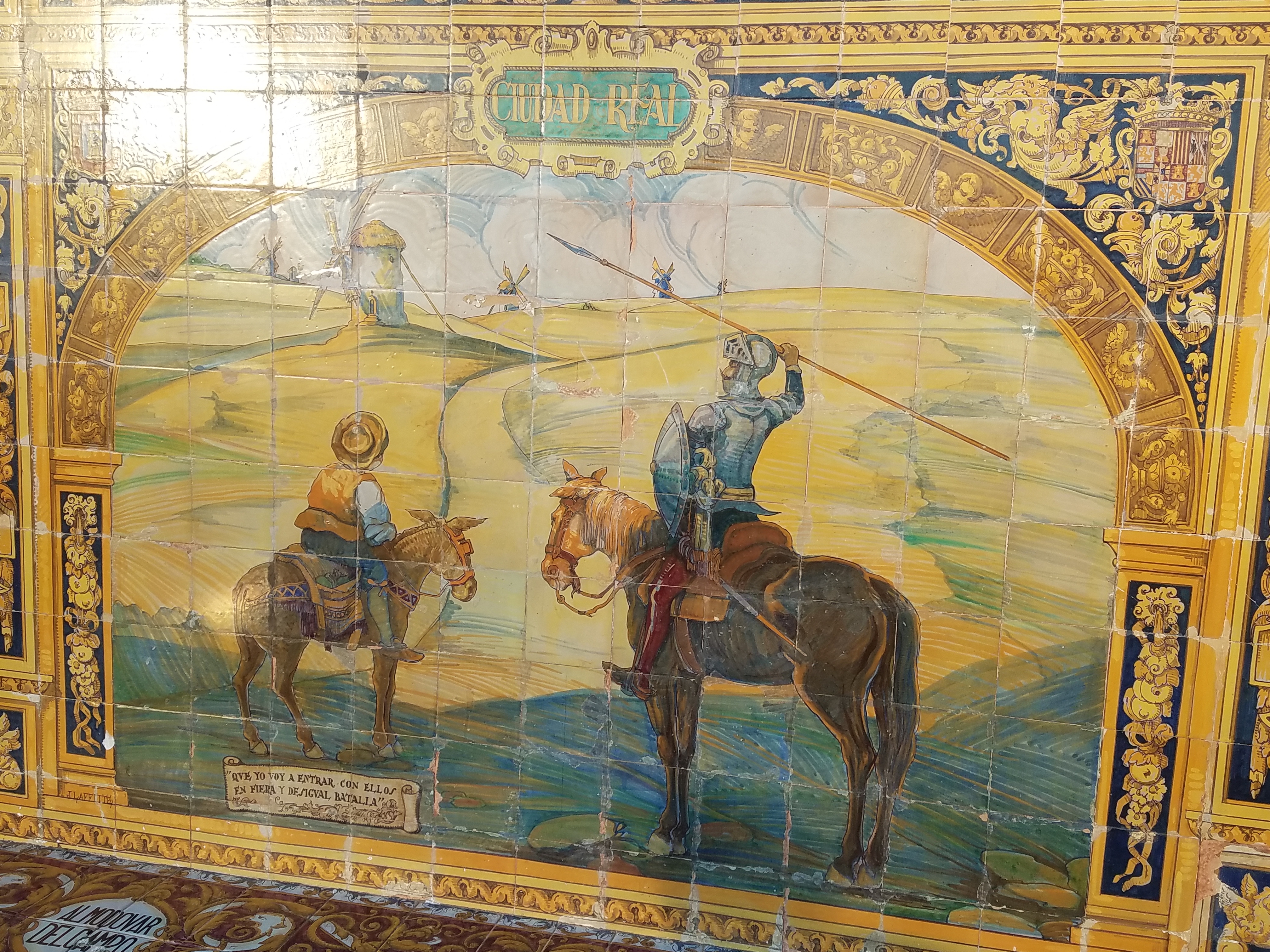 Don Quixote and Sancho in their quest